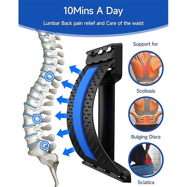 aparato estiramiento lumbar